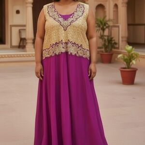 Traditional Indian Suit Dress Plus Size One Piece
